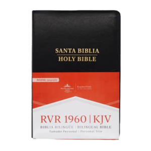 Biblia Bilingüe Tamaño Personal con Índice (Edición 2024)– Negro Símil Piel – RVR1960/KJV