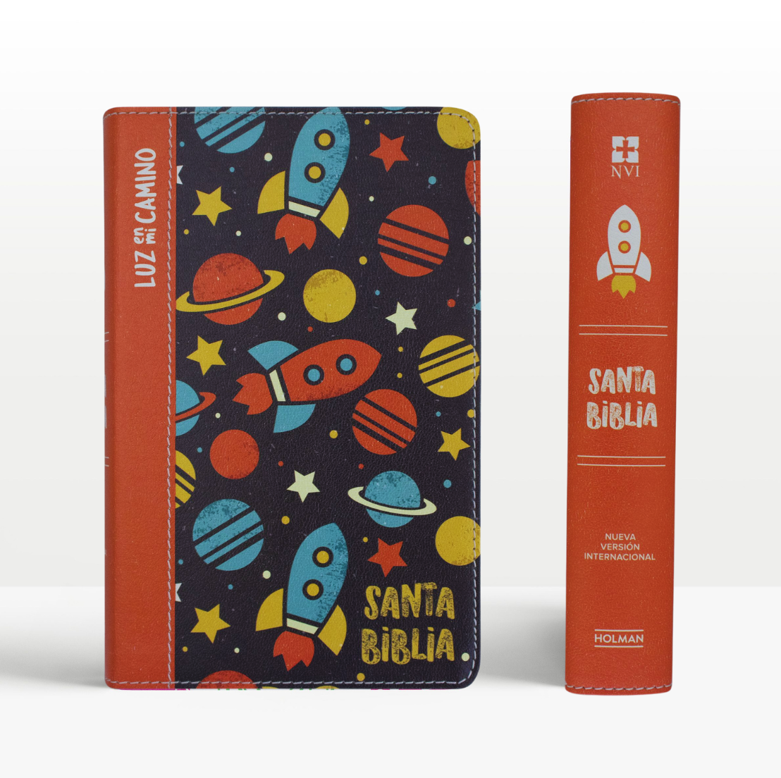Biblia Luz En Mi Camino NVI – Cohetes Multicolor Símil Piel