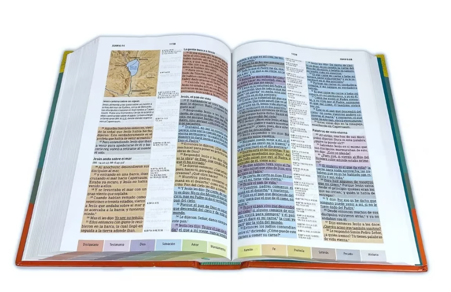 Biblia de Estudio Arcoiris – Multicolor Tapa Dura – RVR1960 - Imagen 4