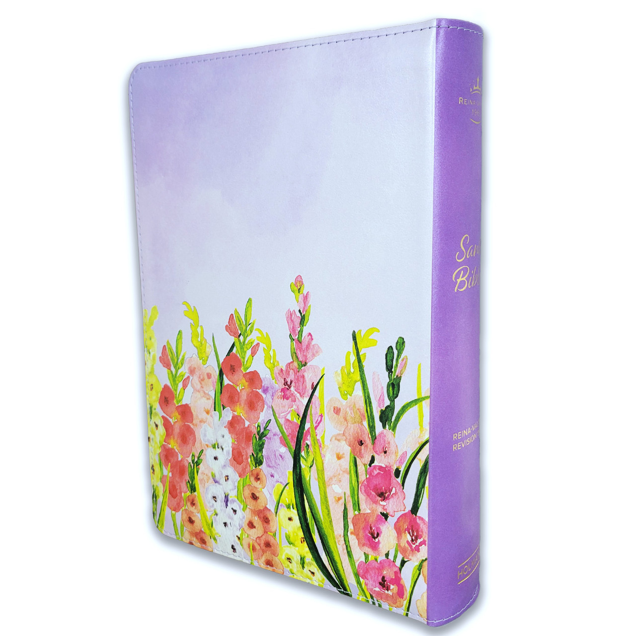 Biblia Tamaño Manual Letra Gigante con Índice y Cierre – Lavanda Símil Piel – RVR1960 - Imagen 6