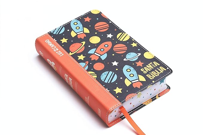 Biblia Luz En Mi Camino NVI – Cohetes Multicolor Símil Piel - Imagen 6