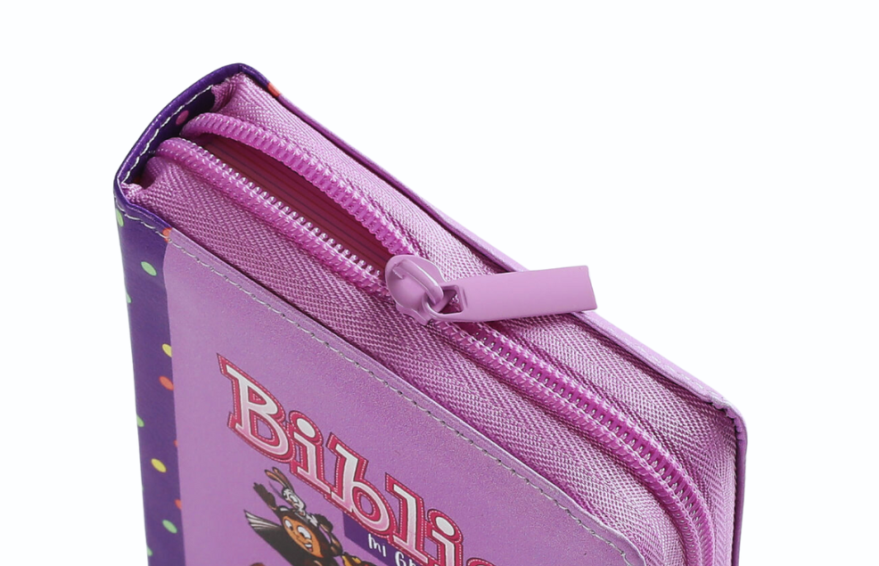 Biblia Mi Gran Viaje con Cierre – Lila Símil Piel – RVR1960 - Imagen 8
