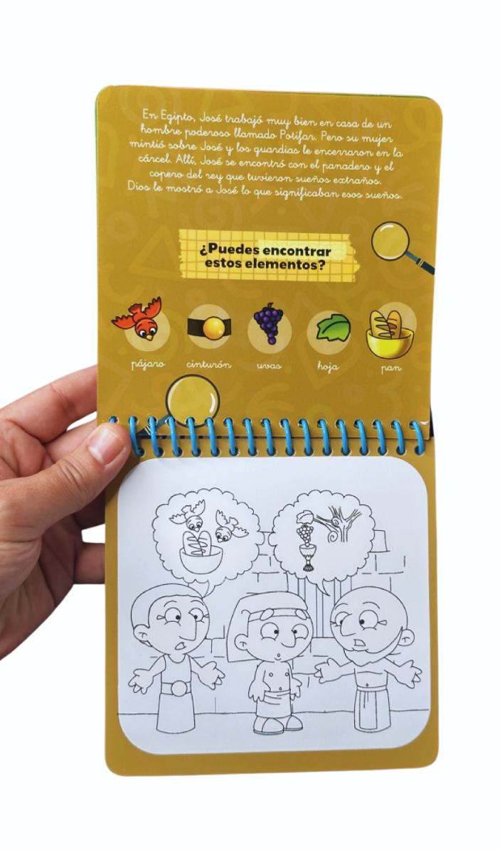 José – Colección Mi Biblia Sorpresa – Pinta con Agua - Imagen 3