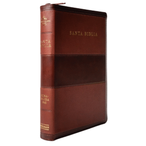 Biblia Tamaño Manual Letra Grande con Índice y Cierre (Edición 2023) – Marrón Símil Piel – RVR1960