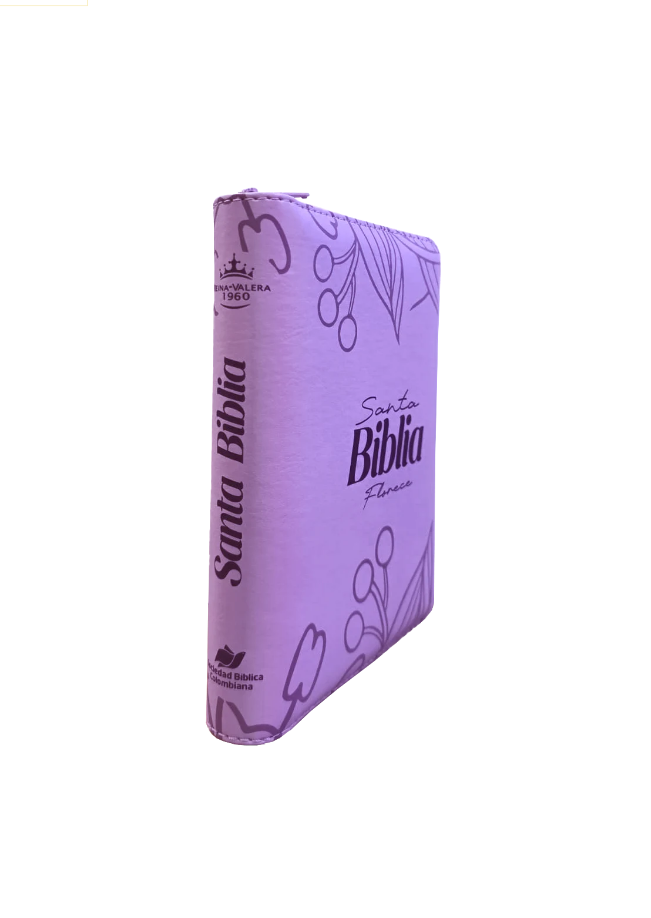Biblia Letra Grande con Cierre – Lila con Ayudas Digitales – Reina Valera 1960