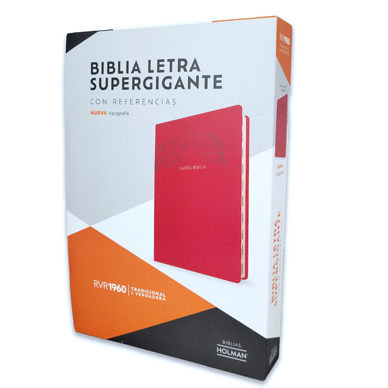 Biblia Letra Súper Gigante con Índice – Floral Símil Piel – RVR1960 - Imagen 8