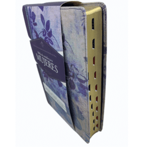 Biblia de Estudio para Mujeres Azul Floreado Tela Impresa con Índice - RVR 1960