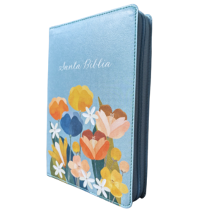 Biblia Letra Grande Edición Especial con Cierre - Aqua Símil Piel - RVR1960