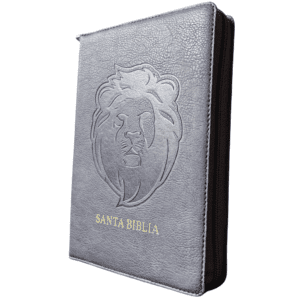 Biblia Letra Grande Edición Especial con Cierre - Ceniza Símil Piel - RVR1960