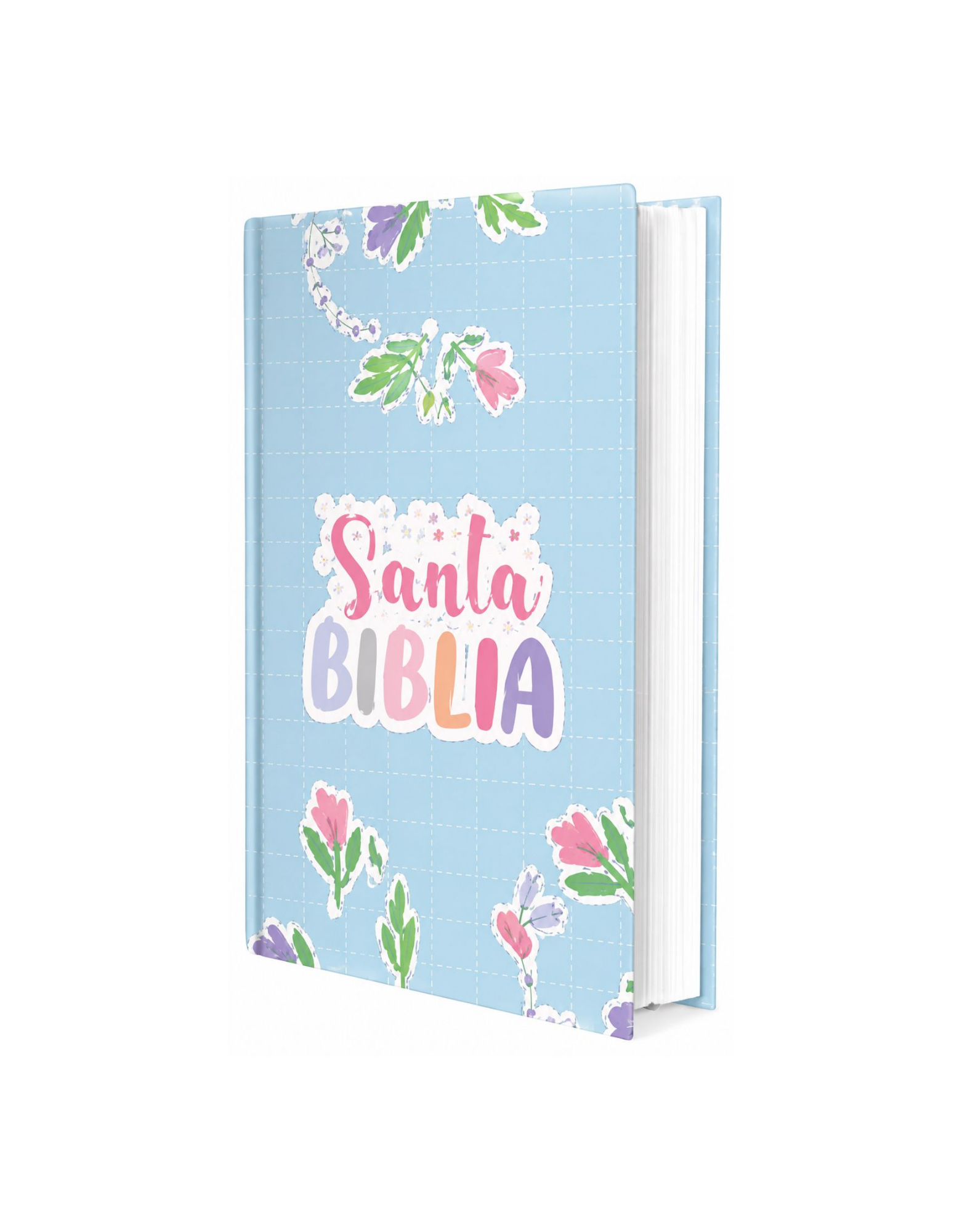Biblia Letra Grande Tapa Dura – Azul Agua con Ayudas Digitales – RVR 1960