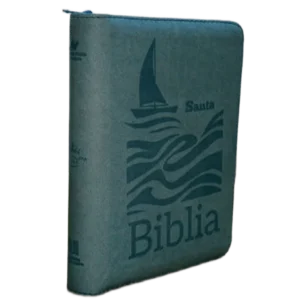 Biblia Letra Grande con Cierre – Aguamarina con Ayudas Digitales – Reina Valera 1960