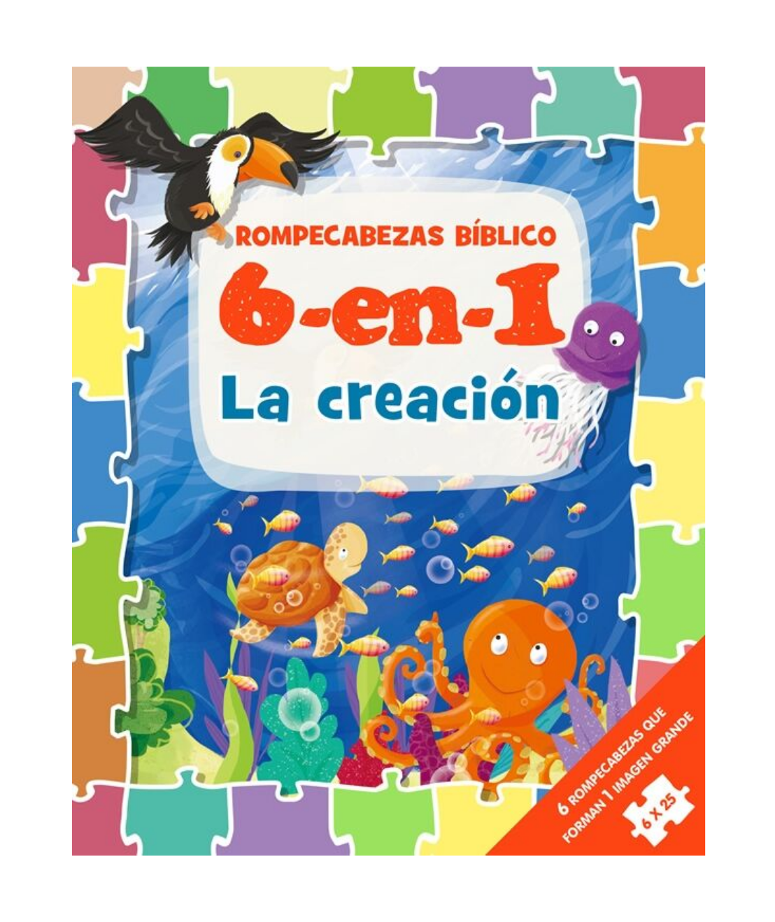 6 en 1 Biblia de Niños en Rompecabezas - La Creación