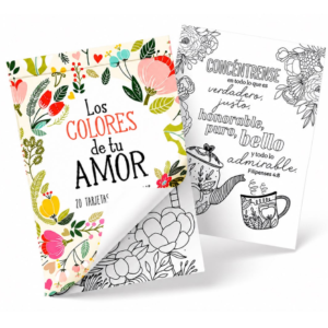 Tarjetas para Colorear - Los Colores de tu Amor