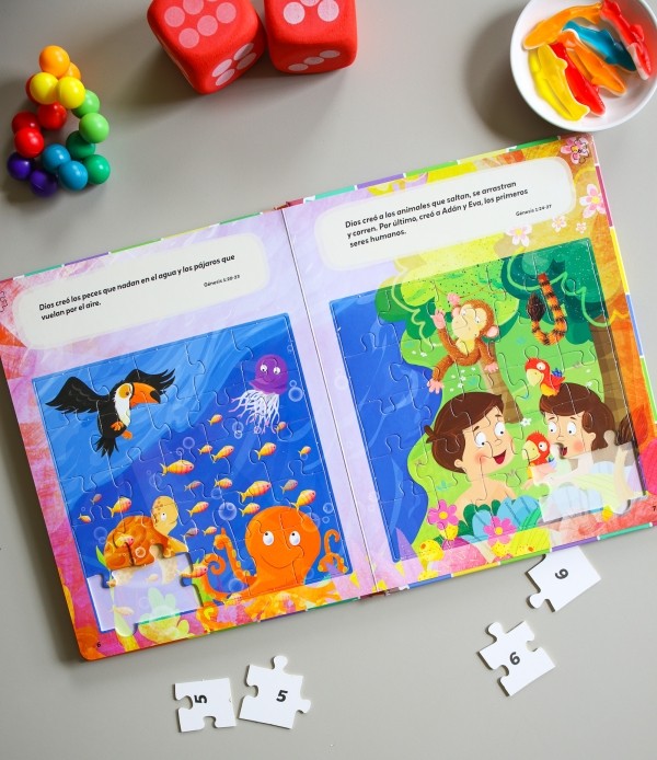 6 en 1 Biblia de Niños en Rompecabezas - La Creación - Imagen 3