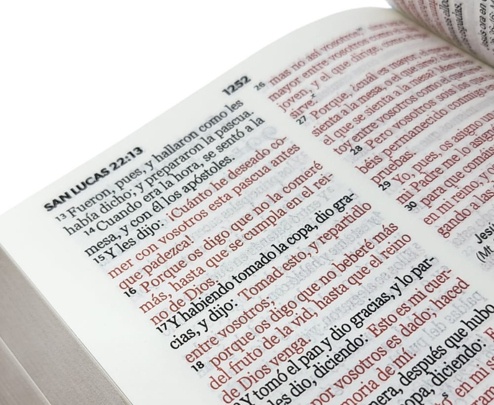 Biblia Cartera con Broche – Beige Simil Piel – RVR1960 - Imagen 4