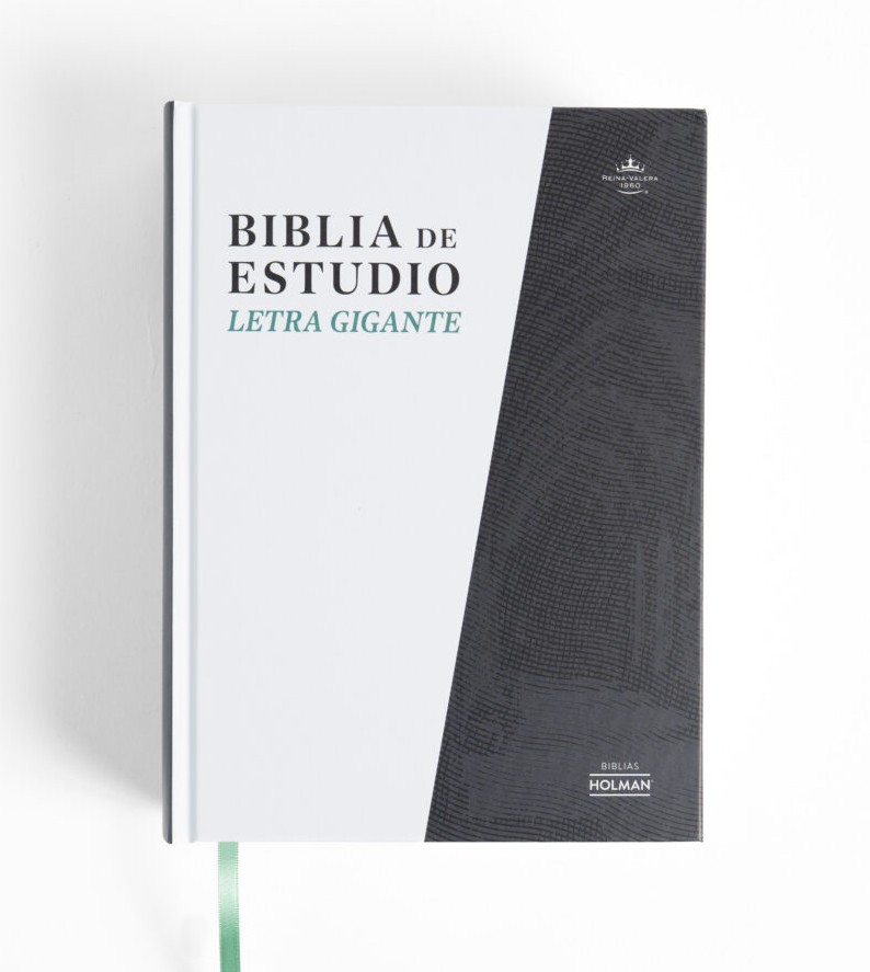 Biblia de Estudio Letra Gigante – Blanco/Negro Tapa Dura – RVR1960 - Imagen 2