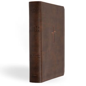 Biblia Letra Grande Edición Especial Canto Dorado - Café Tierra Símil Piel - RVR1960