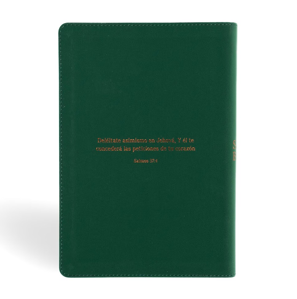 Biblia Letra Grande Edición Especial Canto Pintado - Verde Floreado Símil Piel - RVR1960 - Imagen 9