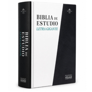 Biblia de Estudio Letra Gigante – Blanco/Negro Tapa Dura – RVR1960